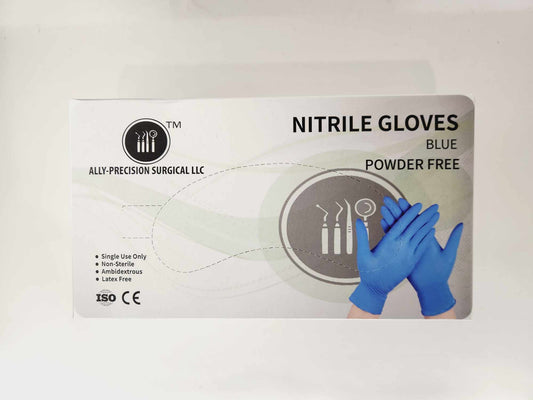 Blue Nitrile Gloves XS Ally-Precision Surgical
