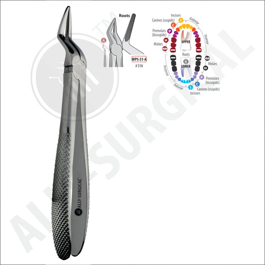 UPPER ROOT EXTRACTION FORCEPS, #51-A
