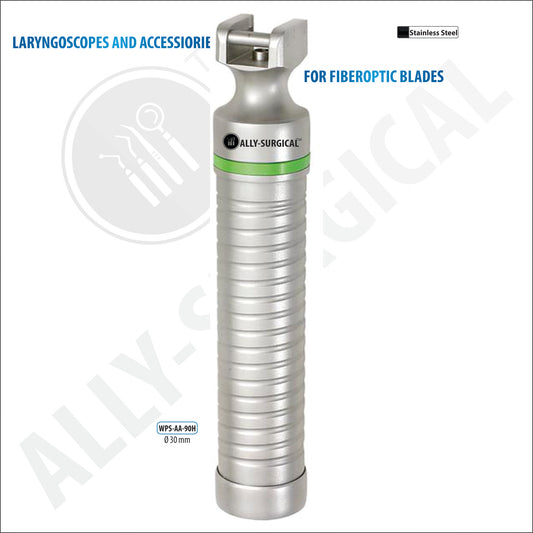 Battery Handle for Laryngoscope with Fiber Optic, 30 MM