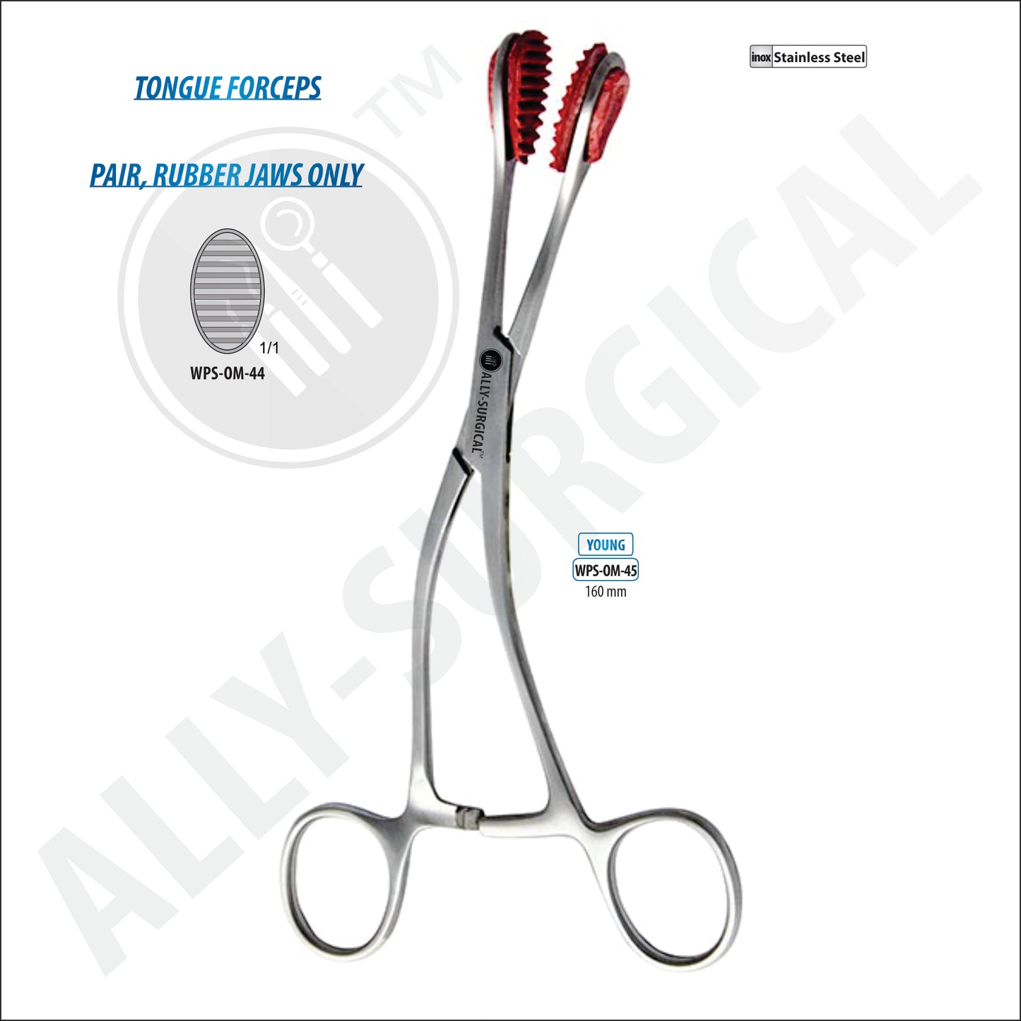 Pinzas Forcep Young, 160 mm.