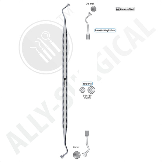 EMPACADOR DE INJERTO DE HUESO 6.0MMX8.0MM , 175MM