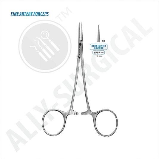 Micro-Halsted Arterial Forceps, Curved 120 mm