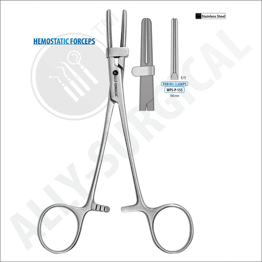 Pipe Holding Forceps Clamp with 180 mm Clips.