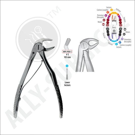 LOWER INCISOR PAED EXTRACTION FORCEPS