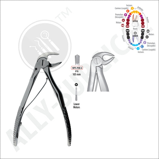LOWER MOLAR PAED EXTRACTION FORCEPS